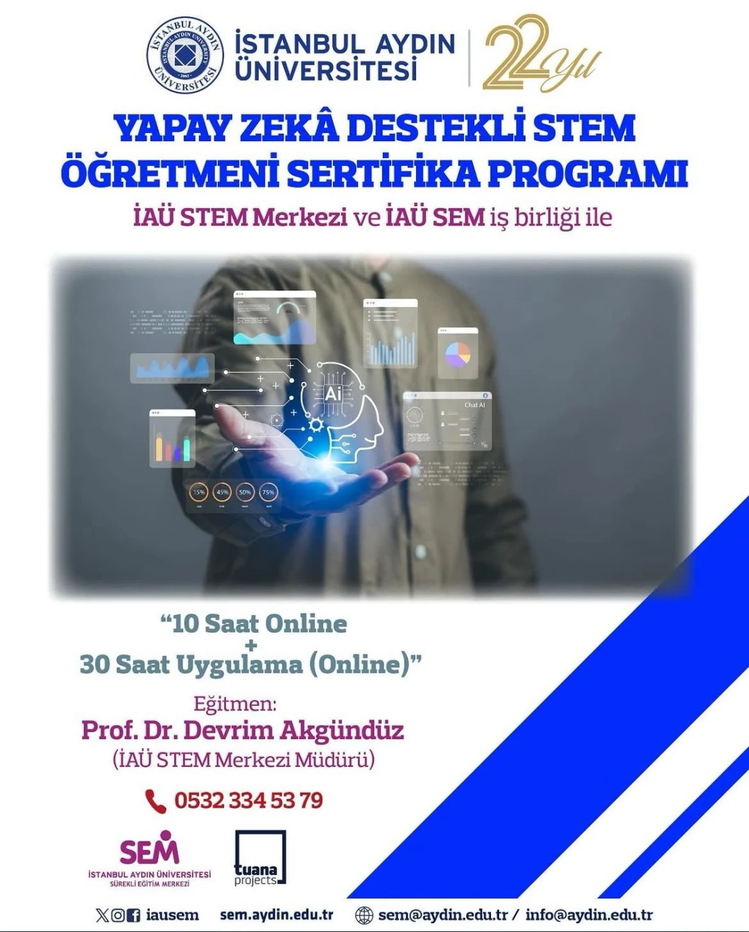 Yapay Zeka Destekli STEM Öğretmen Sertifika Programı
